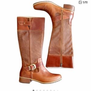 Timberland Earthkeepers Bethel Buckle Tall Zip Boots Brown 11W